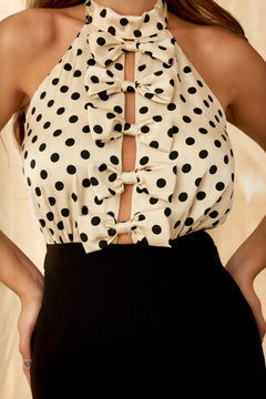 Champs Elysees Jumpsuit | Cream/Black