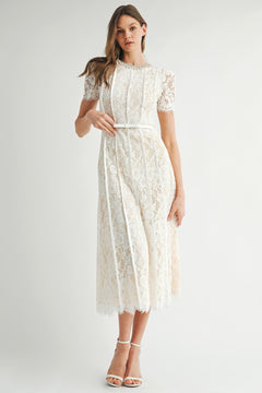 Lovely In Lace Dress | Ivory