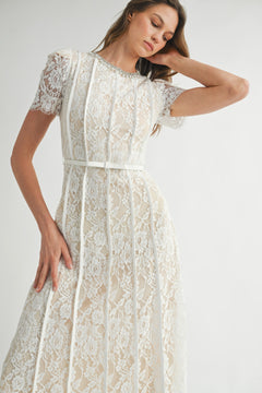 Lovely In Lace Dress | Ivory