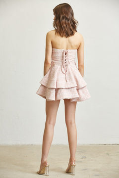 Pretty Little Tweed Dress | Blush