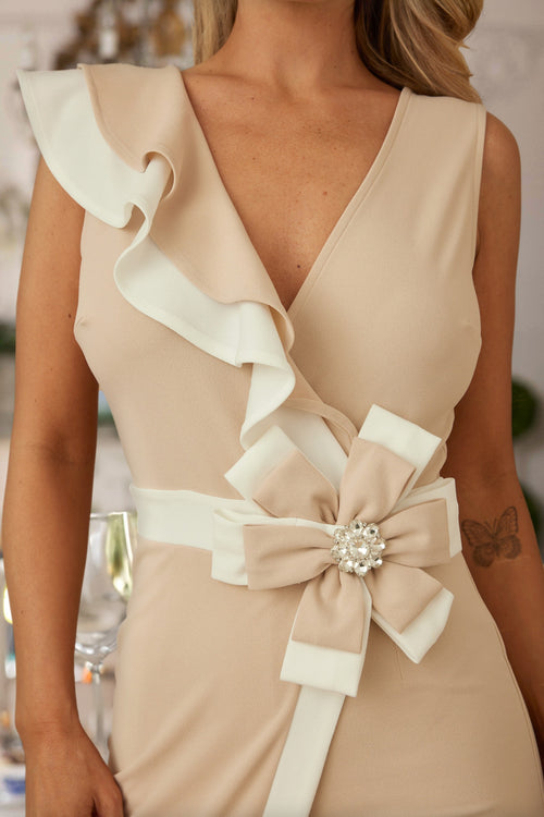 Boardwalk Dreams Jumpsuit | Nude