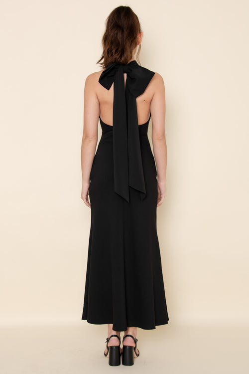 Blissful Bow Dress | Black