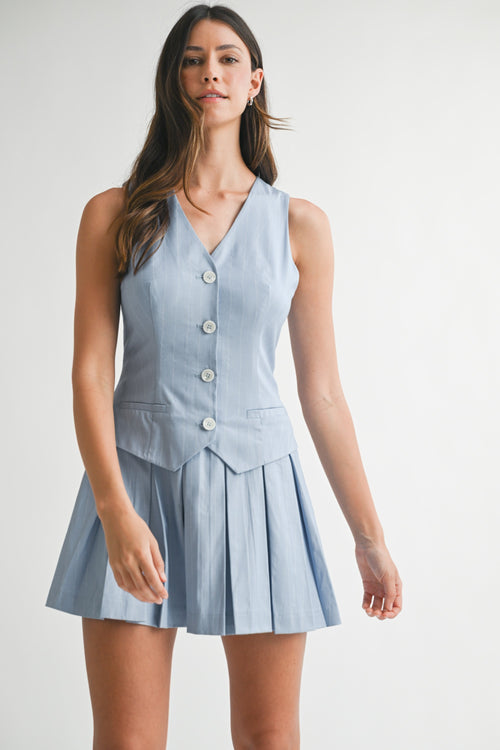 Naughty & Nice Dress | Blue