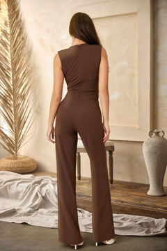 Espresso Hour Jumpsuit | Brown
