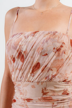 Falling In Love Dress | Nude/Multi