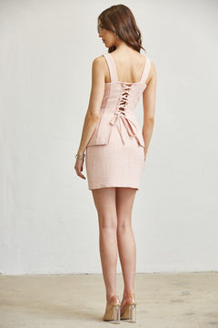 Tweed Crush Two-Piece Set | Blush