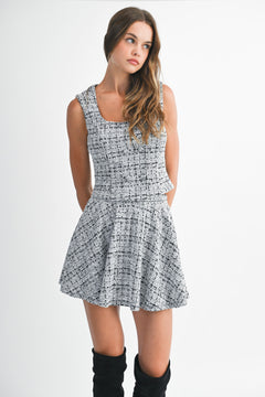 The Mandy Two-Piece Set | Black/Ivory