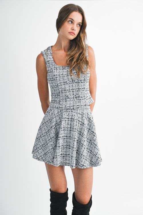 The Mandy Two-Piece Set | Black/Ivory