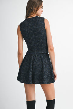 The Mandy Two-Piece Set | Black/Navy