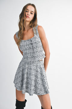 The Mandy Two-Piece Set | Black/Ivory