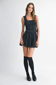 The Mandy Two-Piece Set | Black/Navy