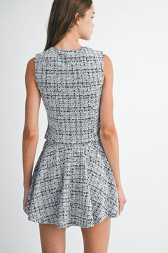 The Mandy Two-Piece Set | Black/Ivory