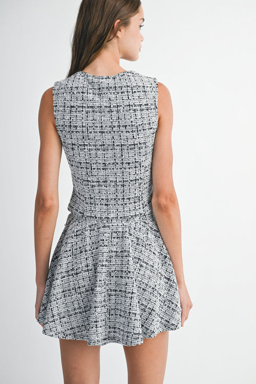 The Mandy Two-Piece Set | Black/Ivory