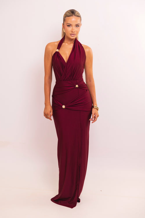 The Juana Dress | Burgundy