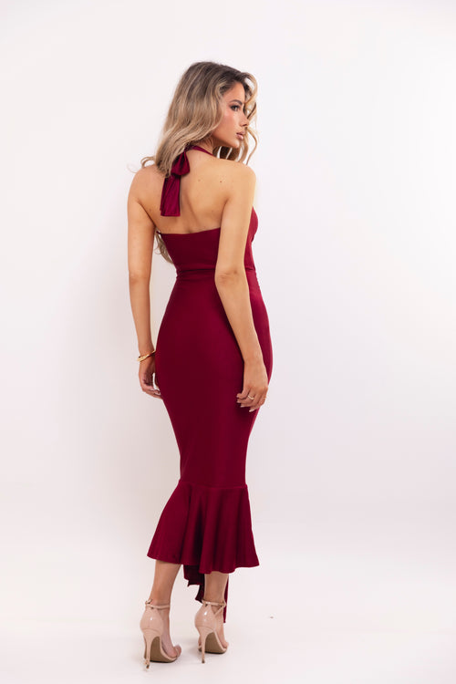 The Edrina Dress | Burgundy