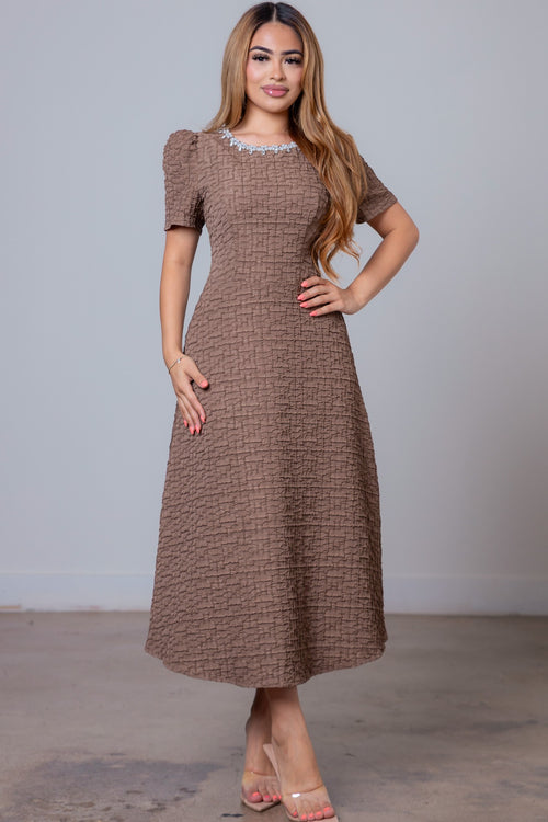 Sophisticated Woman Dress | Mocha