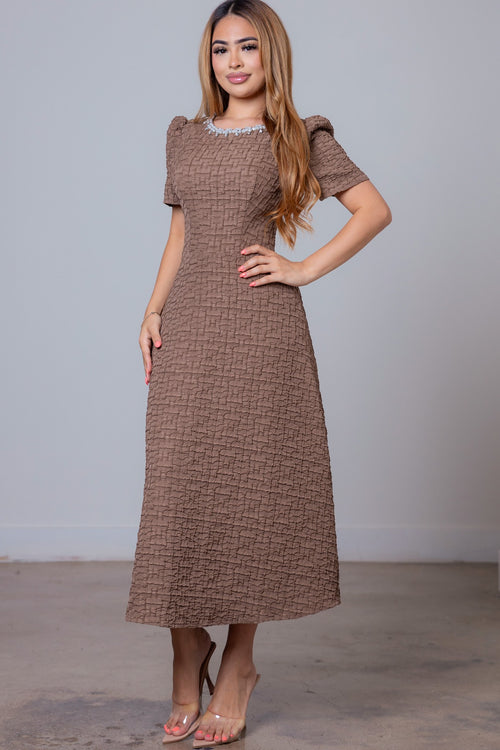 Sophisticated Woman Dress | Mocha