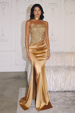 The Leila Dress | Gold