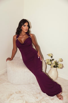 The Halie Dress | Deep Purple