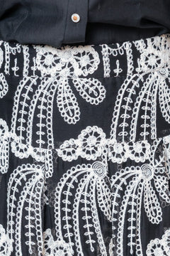 Vintage Chic Two-Piece Set | Black/Cream