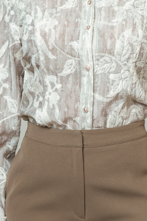 I'm The Boss Two-Piece Set | Taupe/Multi