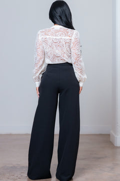 Who's The Boss Two-Piece Set | Ivory/Black