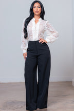 Who's The Boss Two-Piece Set | Ivory/Black