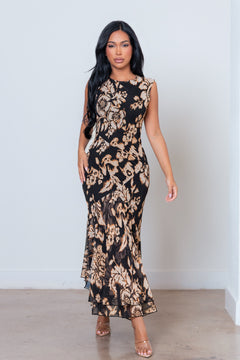 Palm Springs Dress | Black/Multi