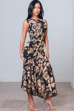 Palm Springs Dress | Black/Multi