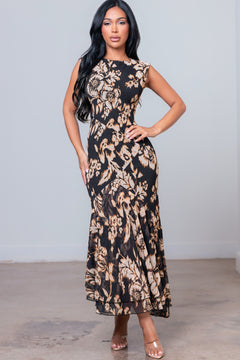 Palm Springs Dress | Black/Multi