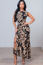 Palm Springs Dress | Black/Multi