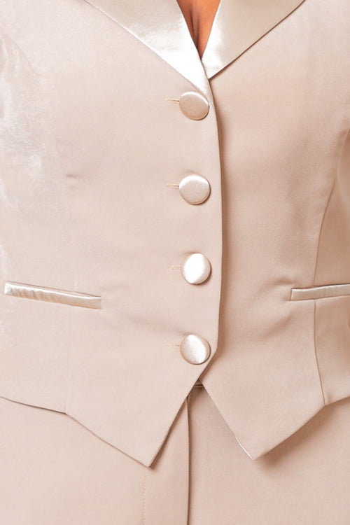 High Stakes Two-Piece Set | Champagne