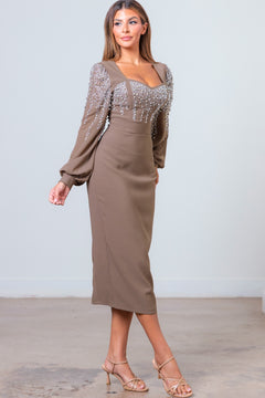 Graceful Charm Dress | Mocha