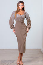 Graceful Charm Dress | Mocha