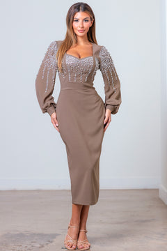 Graceful Charm Dress | Mocha