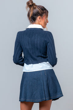 Casually Cute Two-Piece Set | Denim Blue