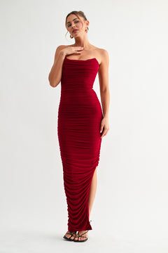 Always Yours Dress | Burgundy