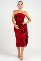 The Scarlet Rosette Dress | Ruby