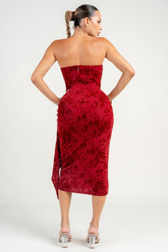 The Scarlet Rosette Dress | Ruby