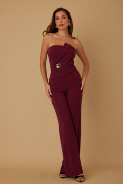 Hollywood Hills Jumpsuit | Wine