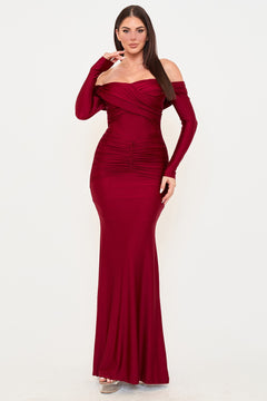 The Catalina Dress | Burgundy