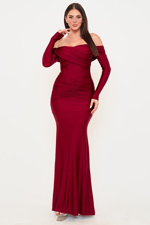 The Catalina Dress | Burgundy