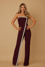 Highlight of the Night Jumpsuit | Wine