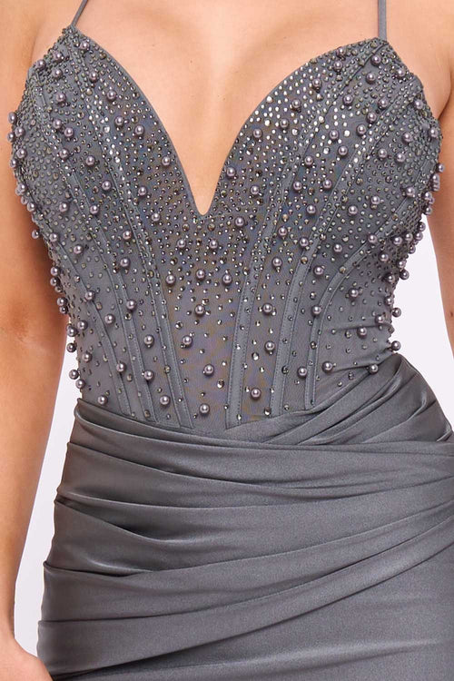 The Marcella Dress | Gunmetal