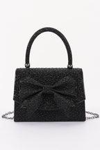 Pretty Bow Evening Clutch | Black