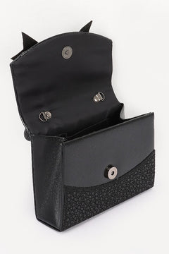 Pretty Bow Evening Clutch | Black