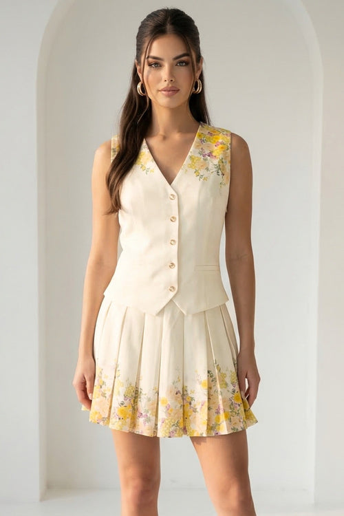 Sunday Stroll Dress | Yellow/Floral