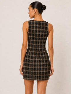 The Fall Edit Dress | Brown/Multi
