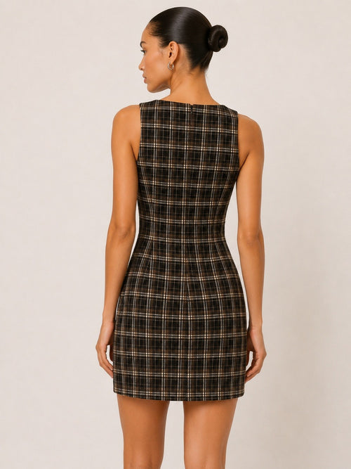 The Fall Edit Dress | Brown/Multi