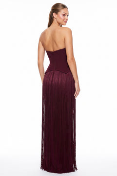 The Rima Dress | Wine (FINAL SALE)
